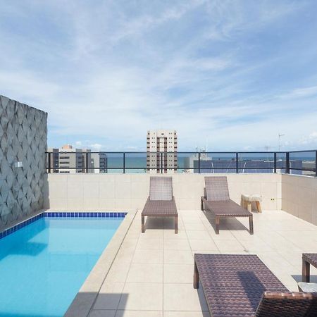 شقة Maceió  في Flat Quarto E Sala C/ Vista Mar Espetacular المظهر الخارجي الصورة