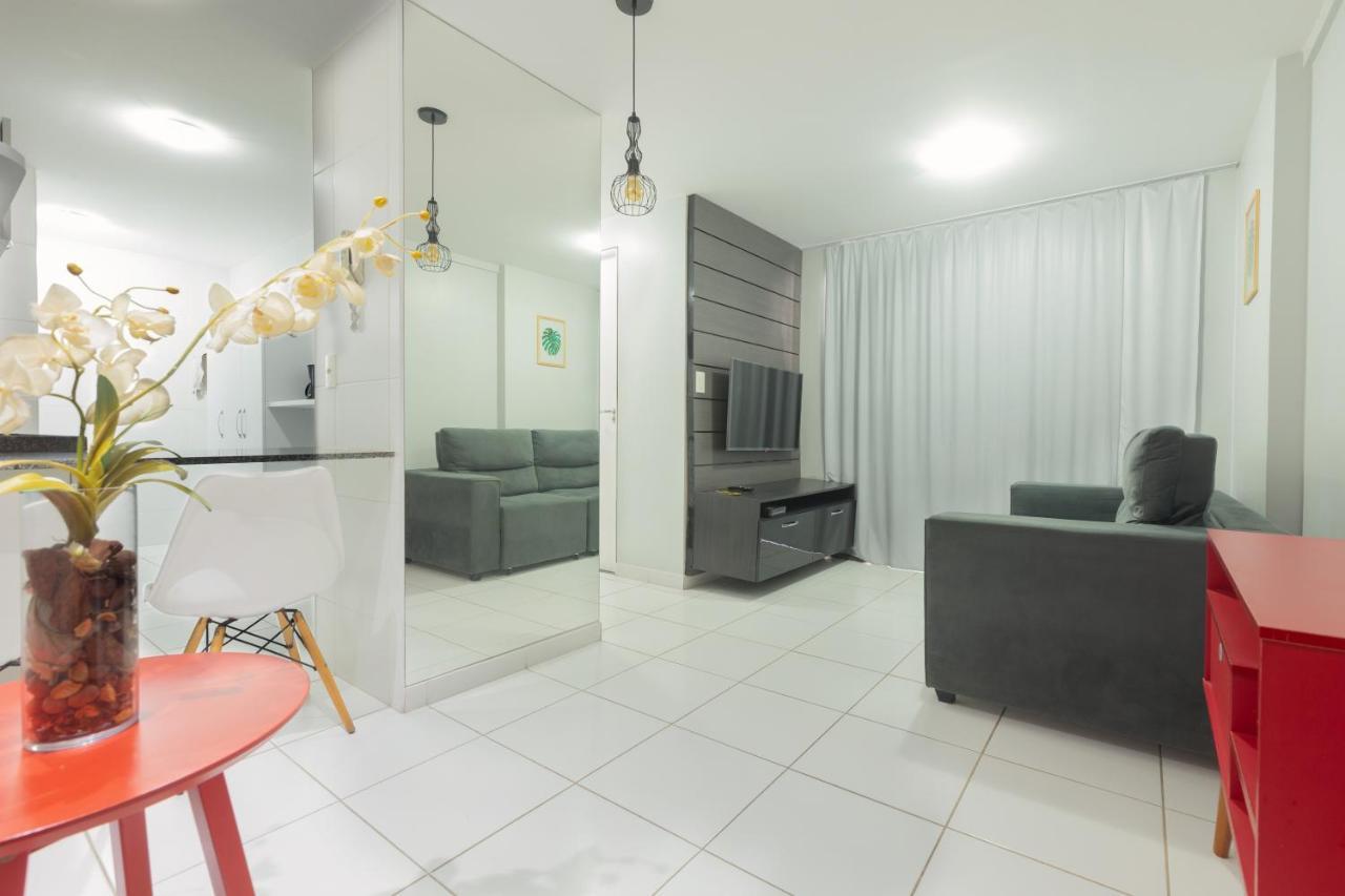 شقة Maceió  في Flat Quarto E Sala C/ Vista Mar Espetacular المظهر الخارجي الصورة