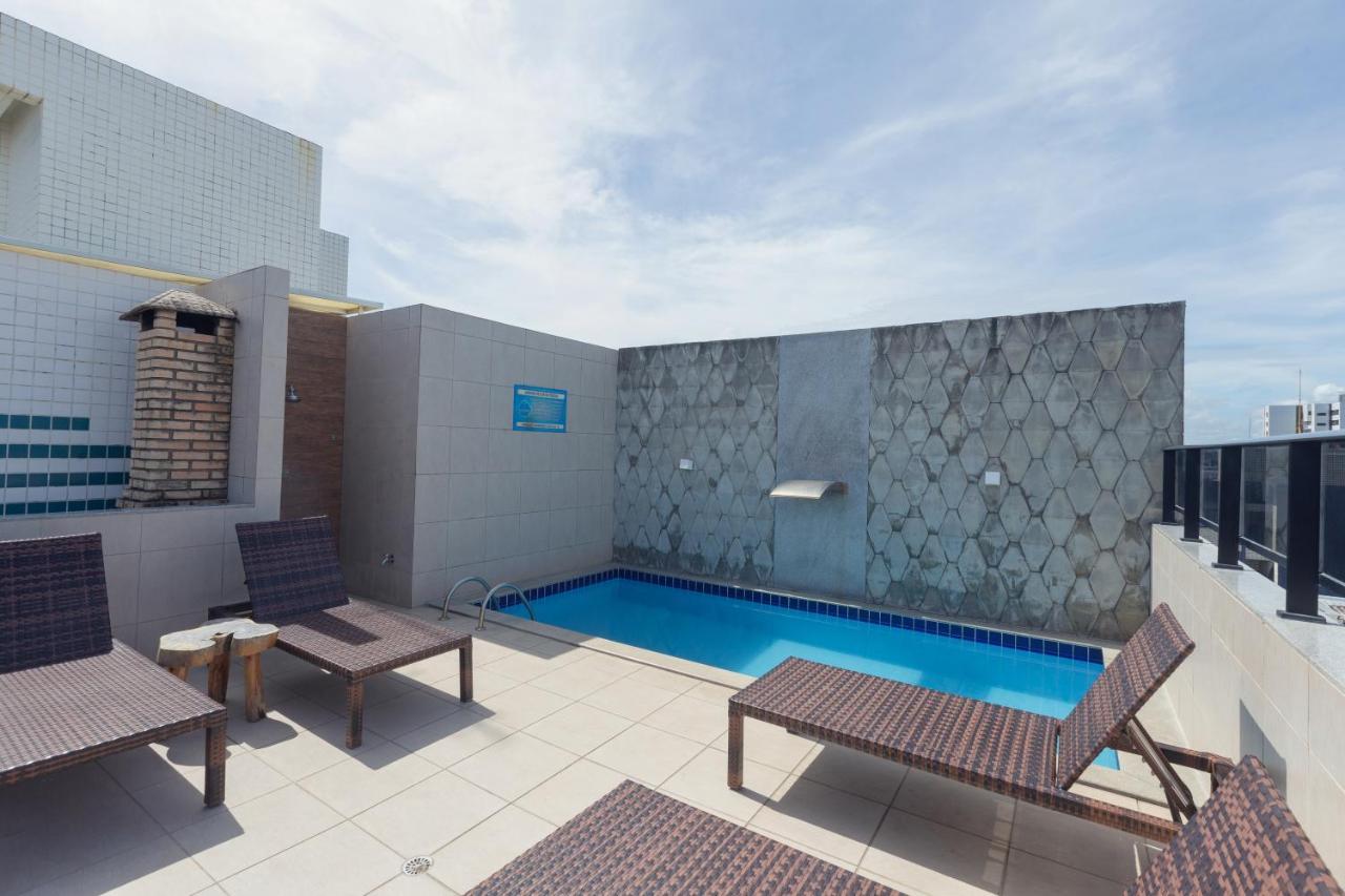 شقة Maceió  في Flat Quarto E Sala C/ Vista Mar Espetacular المظهر الخارجي الصورة