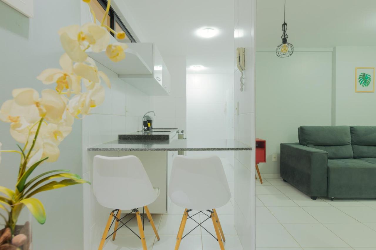 شقة Maceió  في Flat Quarto E Sala C/ Vista Mar Espetacular المظهر الخارجي الصورة